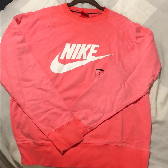 nike pink sweater mens